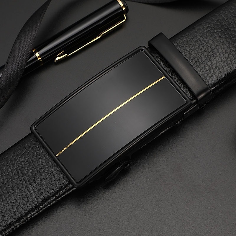 Men's Faux Leather Belt Ratchet Belt Black Red Faux Leather leatherette Fashion Party Work Solid Color Office / Career Daily Wear 2025 - $4.49 –P4