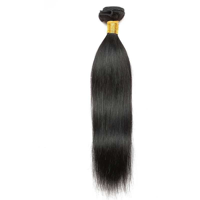 Brasilianisches Haar 1 Bündel gerade 7a naturschwarzer Haarvorhang 100g 8-28 Einzelstück 2025 - $31.99 –P1