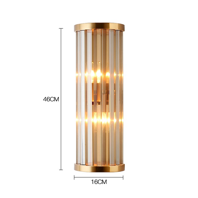 Lightinthebox LED Wall Light Crystal Mini Style Modern Nordic Gold Style Rigid LED Light Bars Living Room Bedroom Steel Wall Light 220-240V 110-120V 2025 - $165.99 –P7
