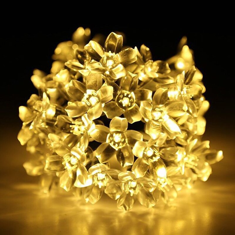 أضواء سلسلة الطاقة الشمسية في الهواء الطلق 2 قطعة 1 قطعة 8 نماذج زهرة الكرز 6.5 متر 30 LED سلسلة ضوء الشمسية لتزيين حديقة المنزل 5 متر 20 المصابيح مقاوم للماء أضواء حفلة الكريسماس الخيالية في الهواء 2025 - $26.99 –P1