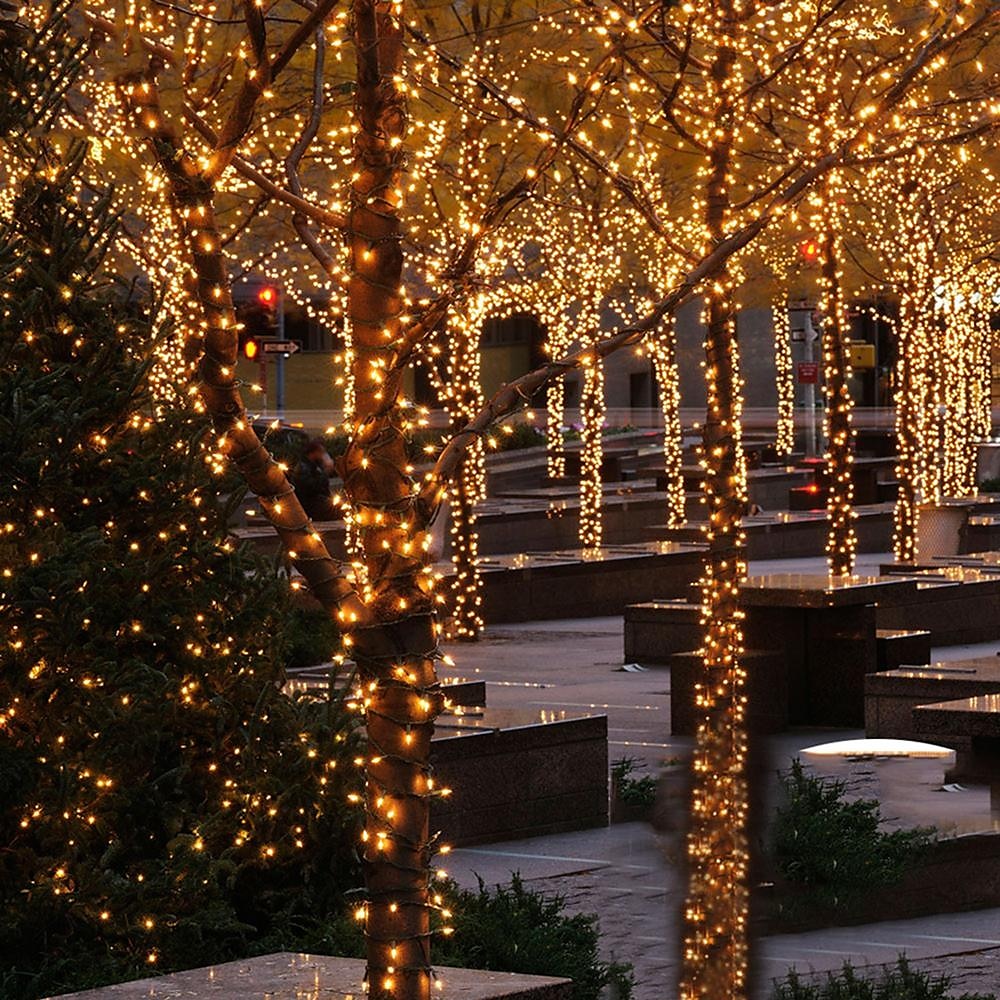 سلسلة ضوء الطاقة الشمسية 50m-400leds 100m-800leds مع جهاز التحكم عن بعد 8 أوضاع مجموعة توقيت وامض المكونات المزدوجة الغرض عيد الشكر عيد الميلاد في الهواء الطلق حديقة الديكور أضواء الجنية gypsophila 2025 - $71.99 –P4
