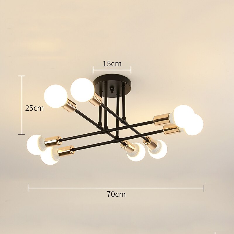72 cm maapallo design geometriset muodot uppoasennettavat valot metalli sputnik lineaarinen geometrinen maalattu viimeistely nykytaiteellinen pohjoismainen tyyli 110-220v 220-240v 2025 - $69.99 -P5