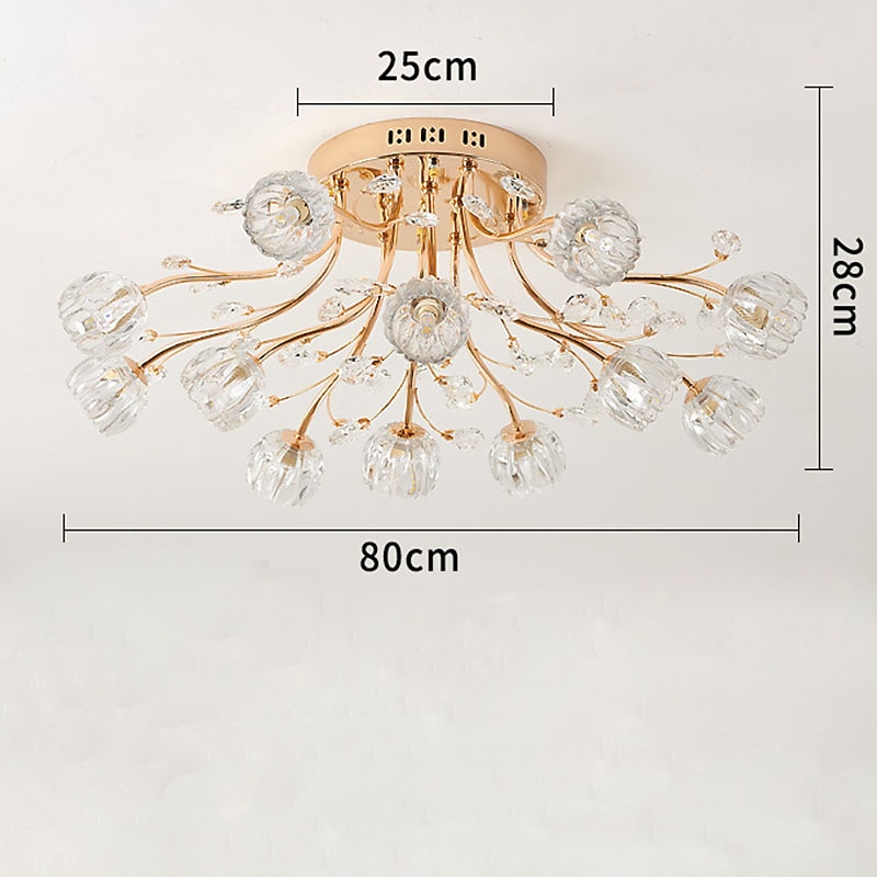 Diseño de linterna colgante de 80 cm, luces de montaje empotrado, metal galvanizado, led 220-240v 2025 - $585.99 –P6