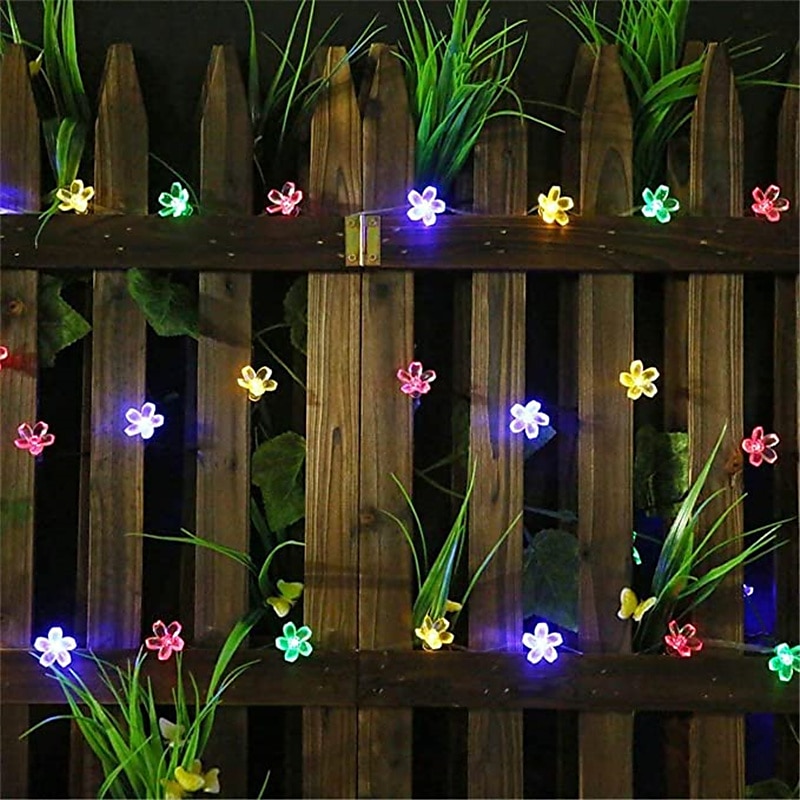 أضواء سلسلة الطاقة الشمسية في الهواء الطلق 2 قطعة 1 قطعة 8 نماذج زهرة الكرز 6.5 متر 30 LED سلسلة ضوء الشمسية لتزيين حديقة المنزل 5 متر 20 المصابيح مقاوم للماء أضواء حفلة الكريسماس الخيالية في الهواء 2025 - $26.99 –P3