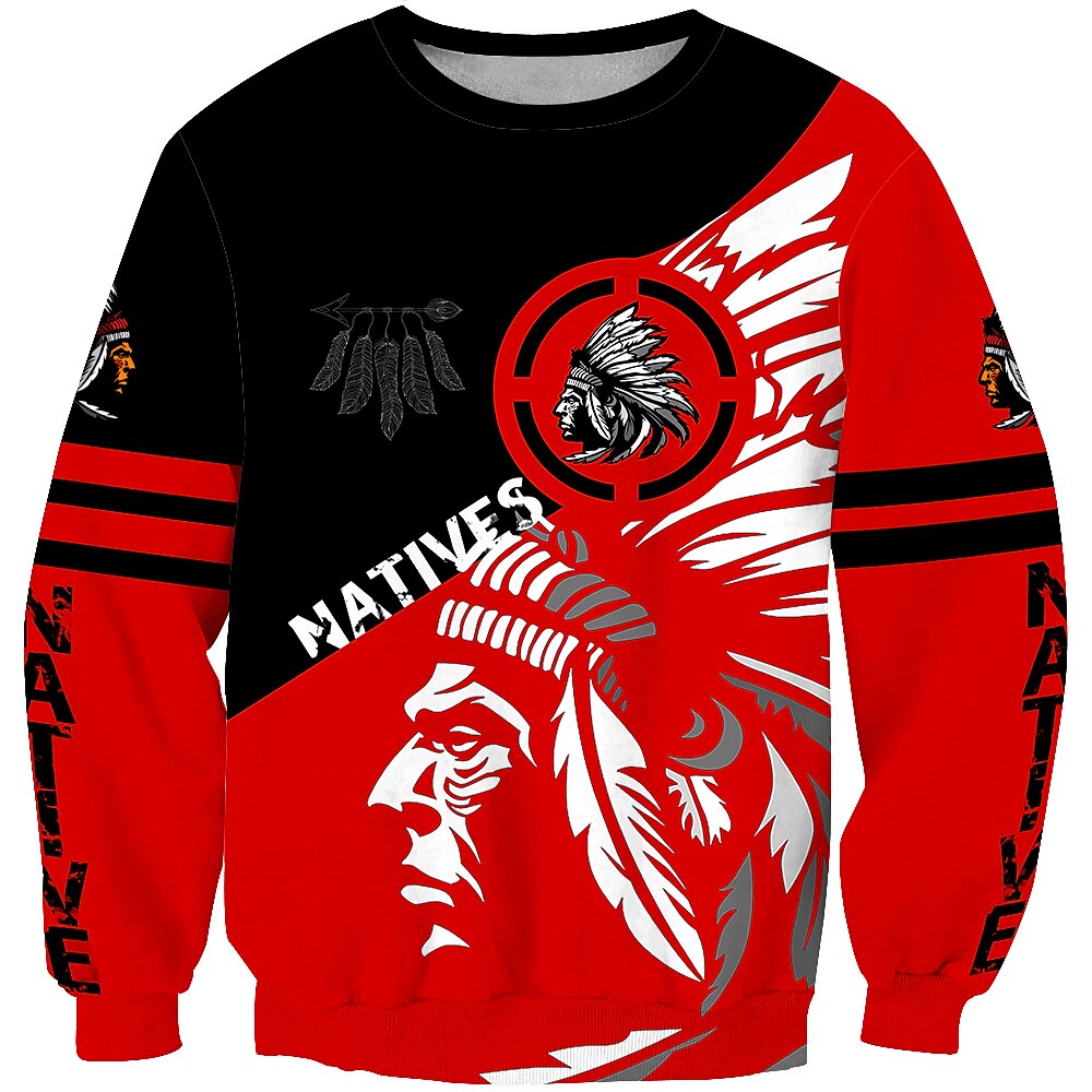 Per uomo Unisex Stampe astratte Umano Felpa Felpa pullover Manica lunga Felpa Rotonda Originale Essenziale Grande e alto Stampa 3D Informale Giornaliero Per eventi Stampa Primavera & Autunno del 2025 a $29.99 –P9