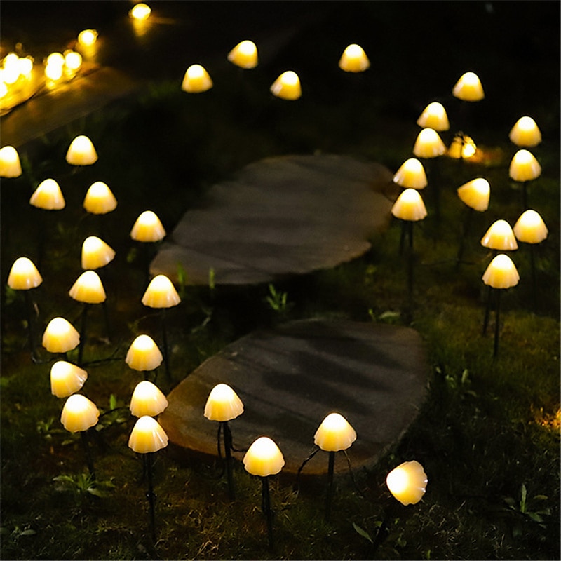 LED Solar String Light Outdoor Garden Decoration Mushroom Lights IP65 Waterproof Garland Patio Decor Outdoor Solar Lights Fairy Light 2025 - $22.99 –P3