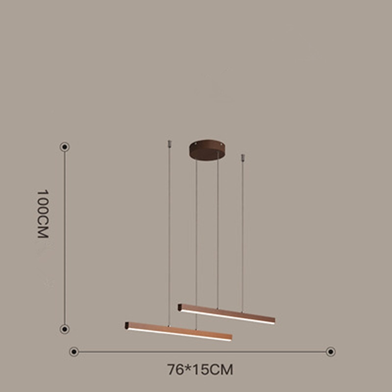 lampada a sospensione lineare a led cucina isola luce ufficio luce 1 testa 2 teste lampadario alluminio stile moderno eleganti finiture verniciate 220-240 v 110-120 v del 2025 a $399.99 –P10