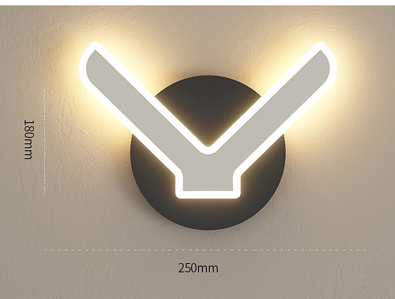 Lightinthebox LED Wall Light Creative LED Modern LED Wall Lights Living Room Bedroom Acrylic Wall Light 220-240V 12 W 2025 - $85.99 –P7