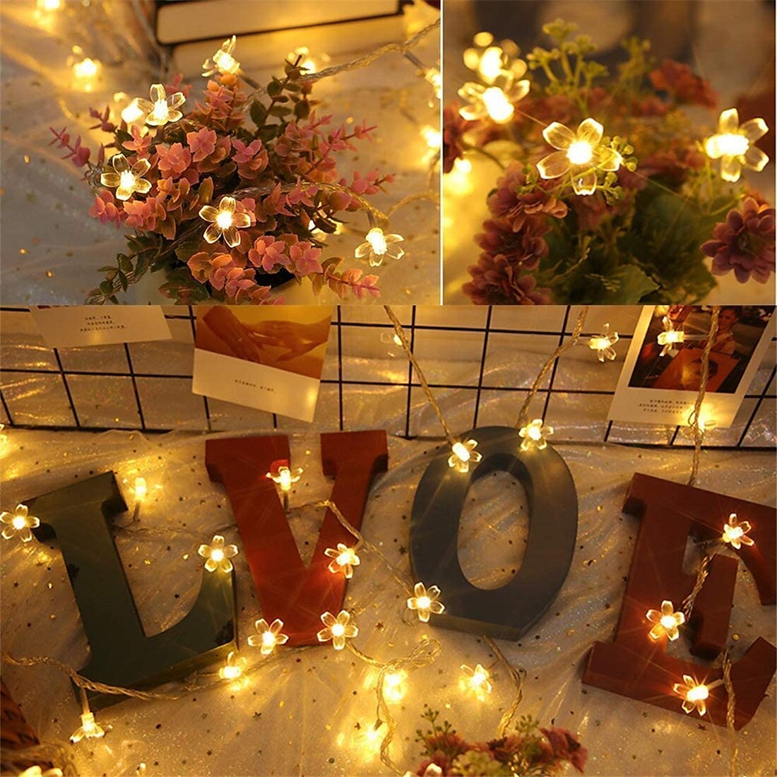 Elegant Wedding Party Reception LED Solar Outdoor String Lights - 7M-50LEDs to 12M-100LEDs, Waterproof 8 Modes for Garden, Christmas Tree, Patio, Home Decor 2025 - $22.99 –P2
