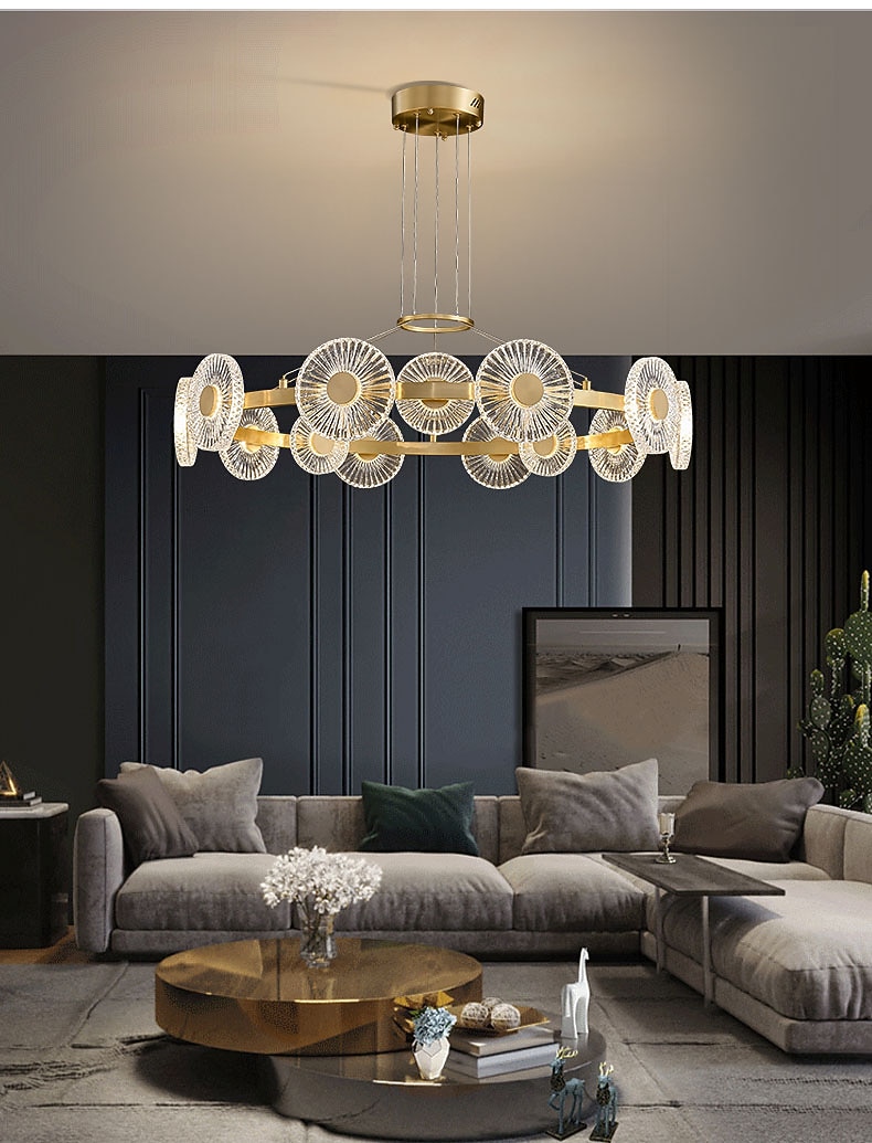 lampada a sospensione a led moderno lusso design cerchio oro design sputnik lampadario design rame stile moderno sputnik ottone 9 12 15 teste 220-240v 110-120v del 2025 a $1034.09 –P1