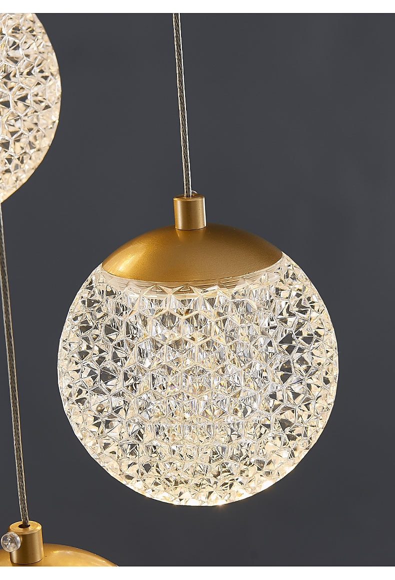 kroonluchter led hanglamp globe ontwerp cluster ontwerp koper formele stijl moderne 10 15 20 heads 220-240v 110-120v 2025 - $559.89 –P11