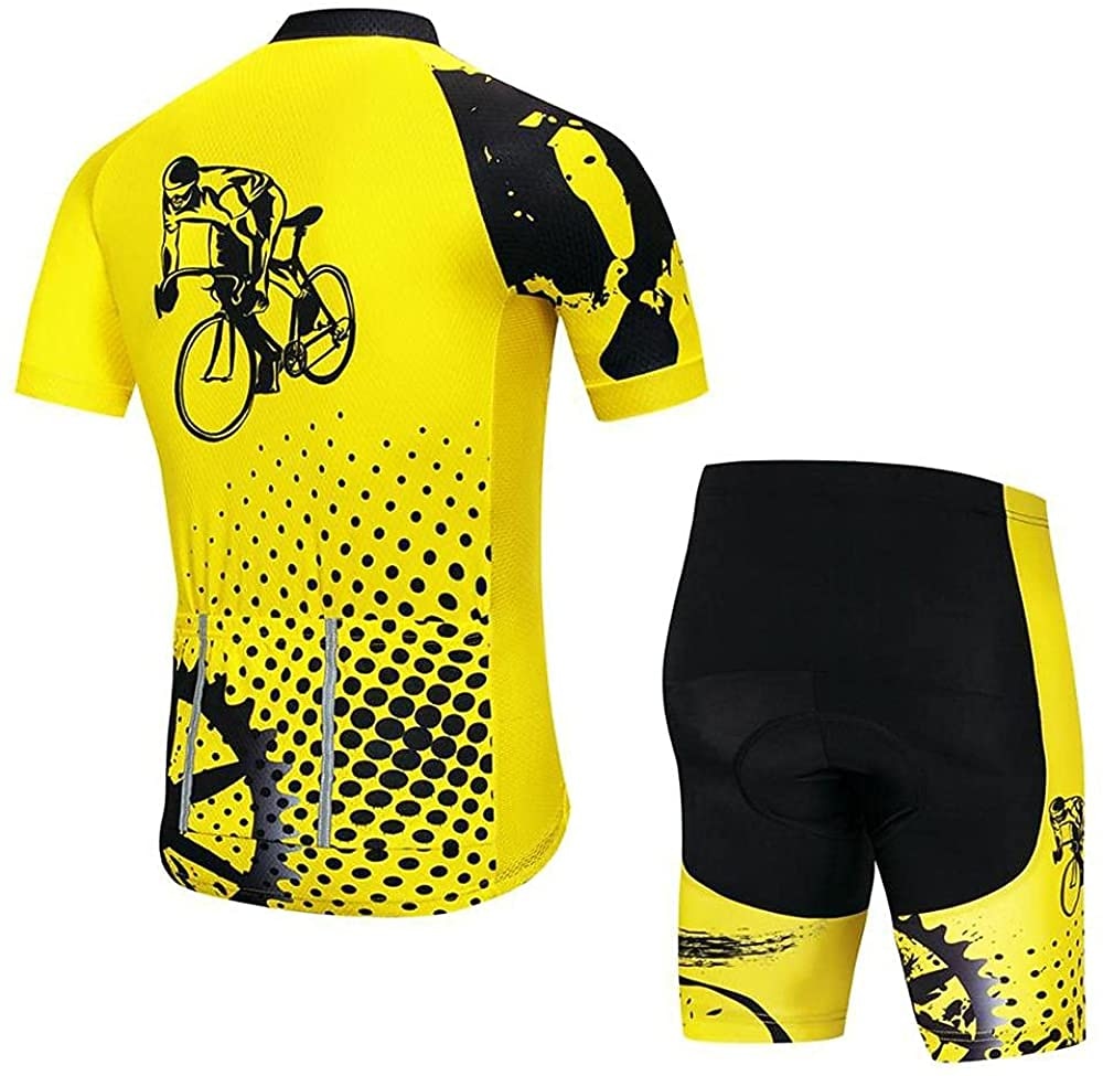 Per uomo Maglia con pantaloncini da ciclismo Manica corta Ciclismo da montagna Cicismo su strada Nero Bianco Verde Pop art Attrezzatura Bicicletta Completo tuta Pad 3D Traspirante Asciugatura rapida del 2025 a $43.99 –P3