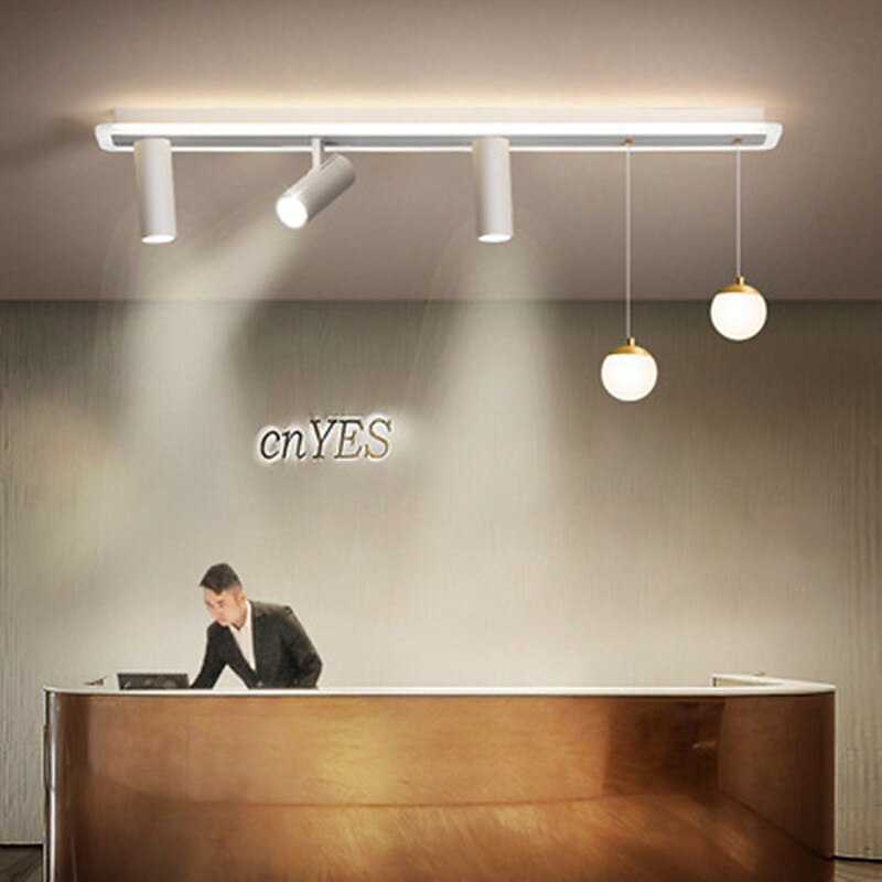 LED Ceiling Light With Spot Light Porch Light Modern White 80cm 100 cm Single Design Chandelier Metal Artistic Style Modern Style Stylish Painted Finishes 220-240V 110-120V 2025 - $284.39 –P2