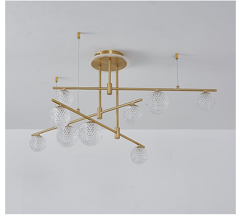 LED Ceiling Light Modern Nordic Cluster Design Chandelier Copper Modern Style Sputnik Globe Brass 9 6 Heads 84cm 105 cm 220-240V 110-120V 2025 - $1081.39 –P8