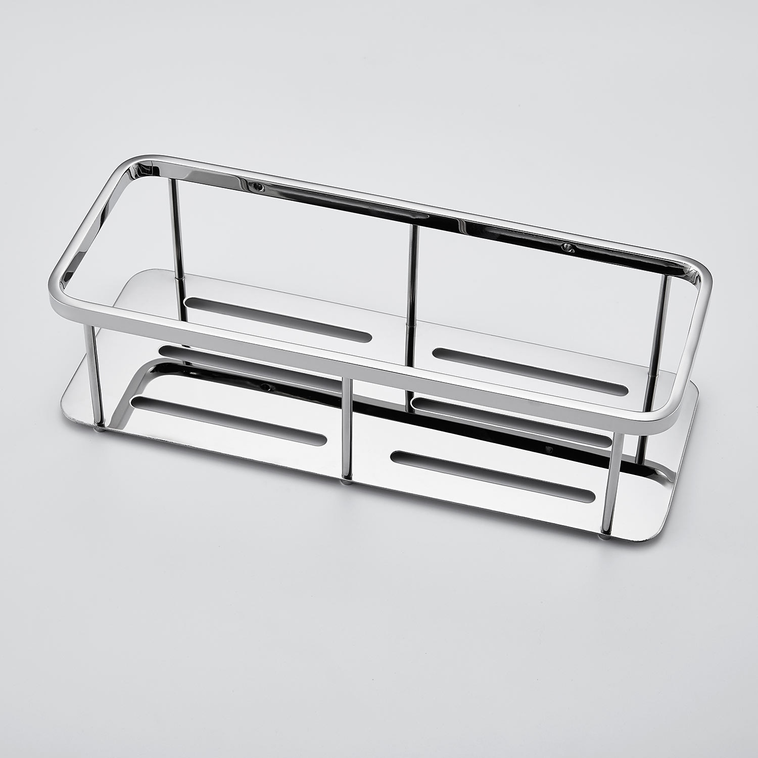 Shower Caddy Rectangle Bathroom Shelf for Washing Supplies, Bath Fixture, Wall Mounted New Design Creative Contemporary Modern 304Stainless Steel, Matte Black, Brushed Nickel, Matte Gold, Chrome 1pc 2025 - $60.99 –P7