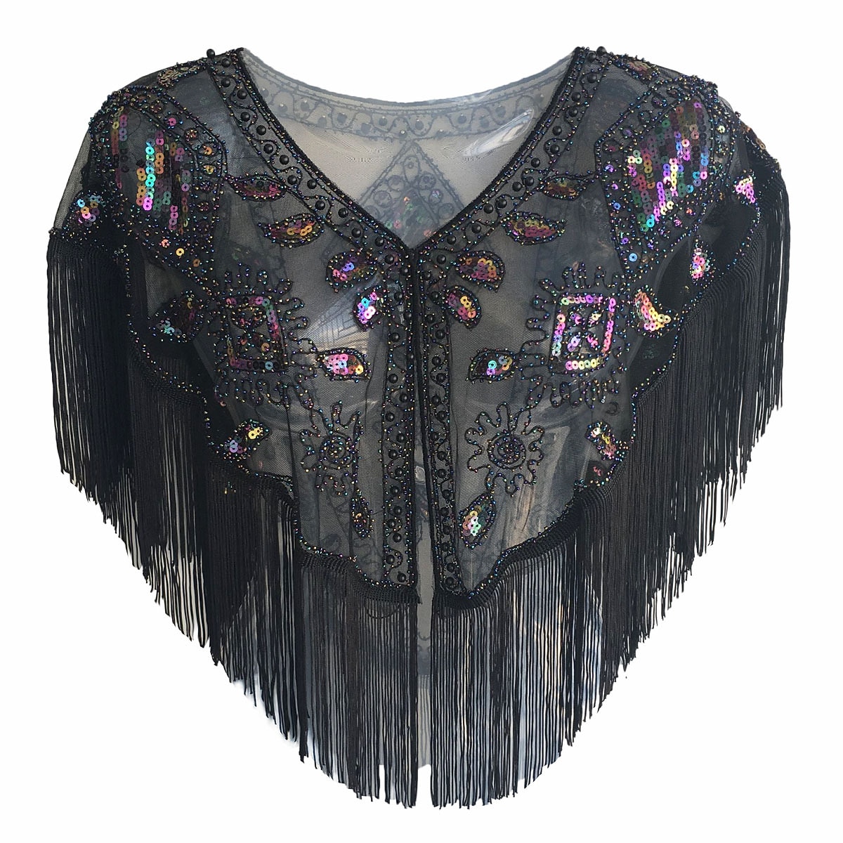 Elegant Vintage Klassiek Flapper sjaals The Great Gatsby Vriendelijke vrouw Bruiloftsgast Pailletten Kwastje kralen Lovertje Kwastje Kostuum Dames Schoolfeest Avond Feest Feest Volwassenen Sjaal 2026 - $18.49 –P3
