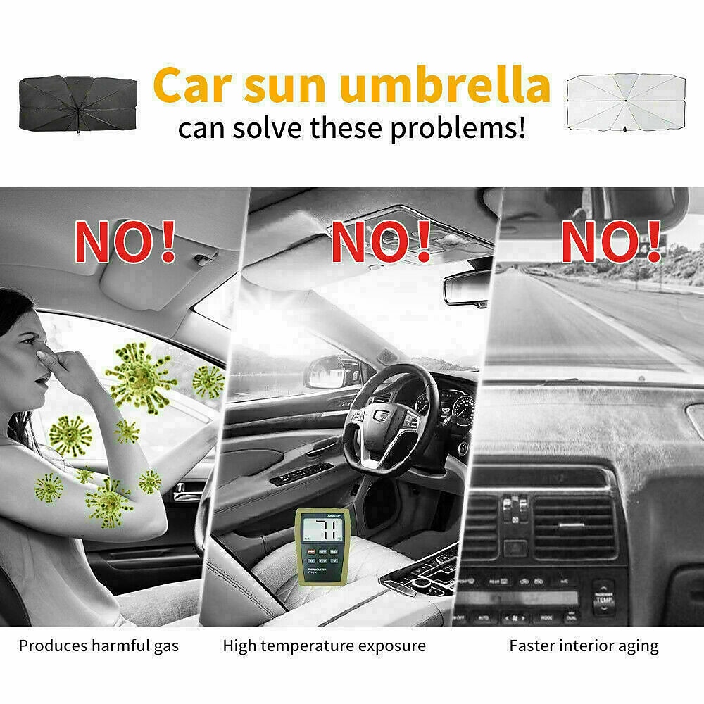 auto zonnescherm beschermer parasol auto voorruit zonnescherm covers auto zon beschermer interieur voorruit bescherming accessoires auto accessoires 2025 - $17.99 –P5