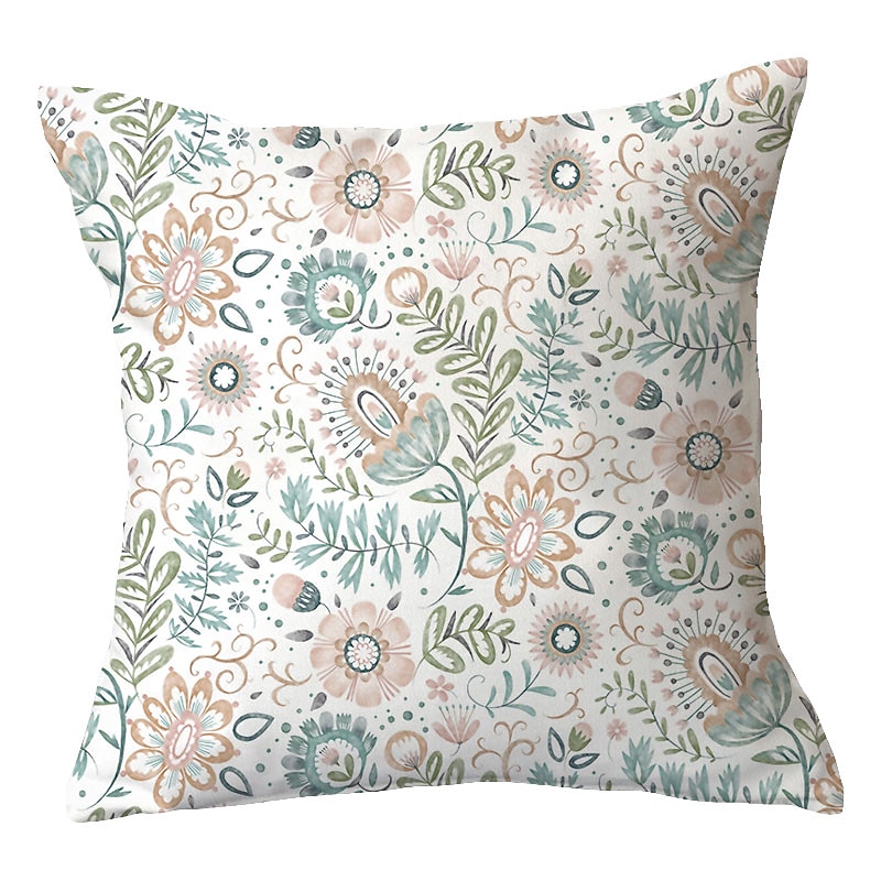 jardim floral capa de almofada dupla lateral 1 unidade capa de travesseiro macio capa de almofada fronha para sofá quarto sala de estar almofada externa lavável à máquina de qualidade superior para de 2025 por $12.99 –P5