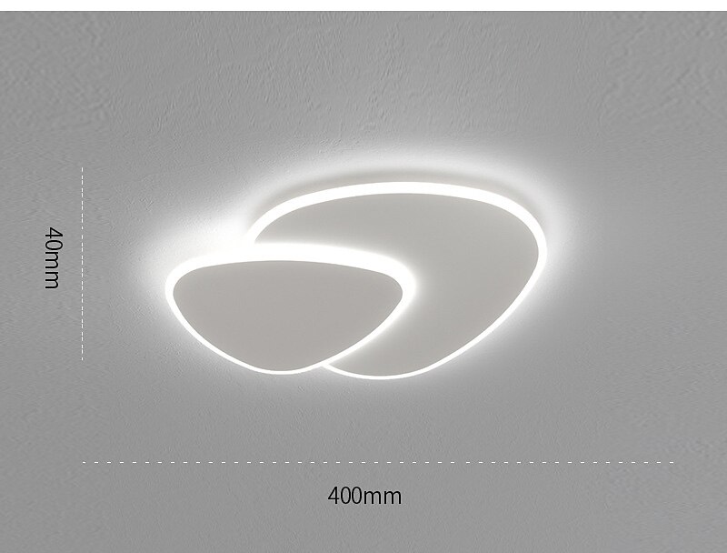 ledet taklampe 40 50 cm geometriske former innfelt lys metall moderne stil geometrisk malte overflater ledet moderne 220-240v 2025 - $182.99 –P3