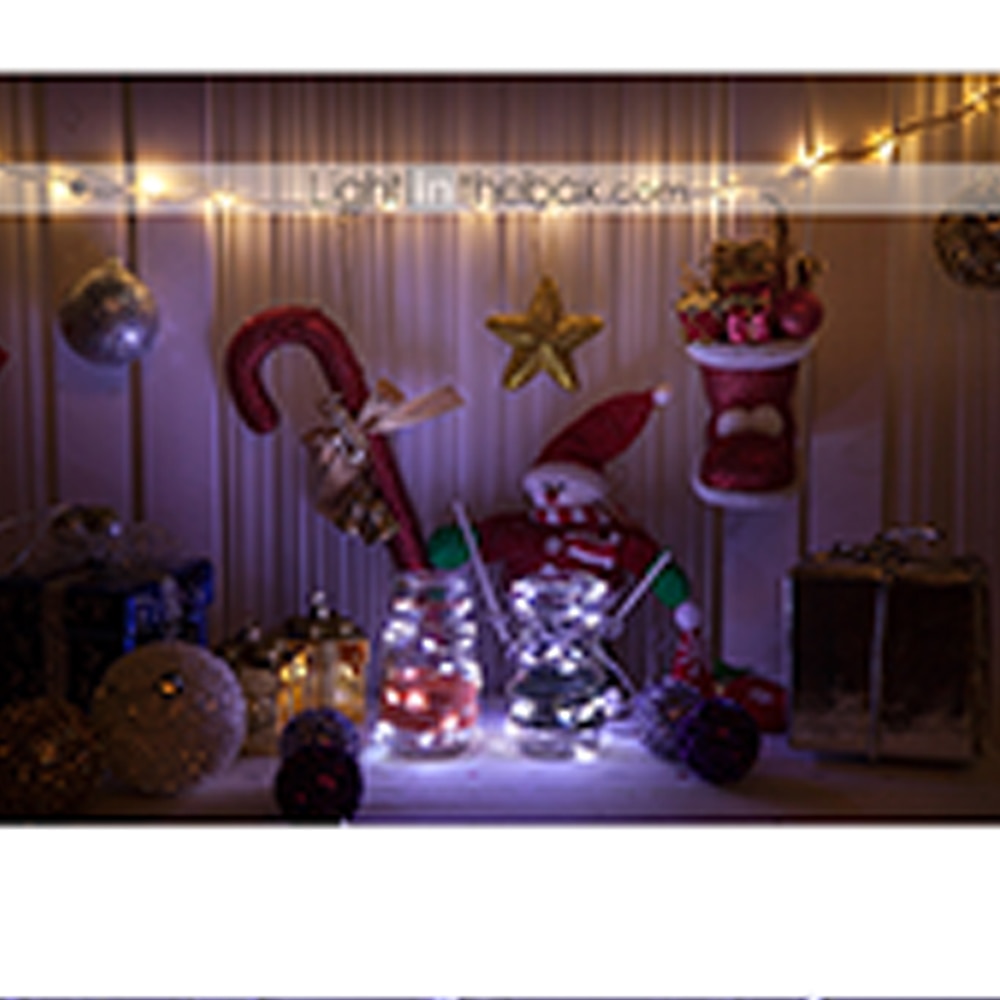 elegante festa di nozze ricevimento 10m 100led filo d'argento luci a led stringa - flessibile ghirlanda fata stringa bianco caldo per arredamento casa del 2025 a $12.99 –P13