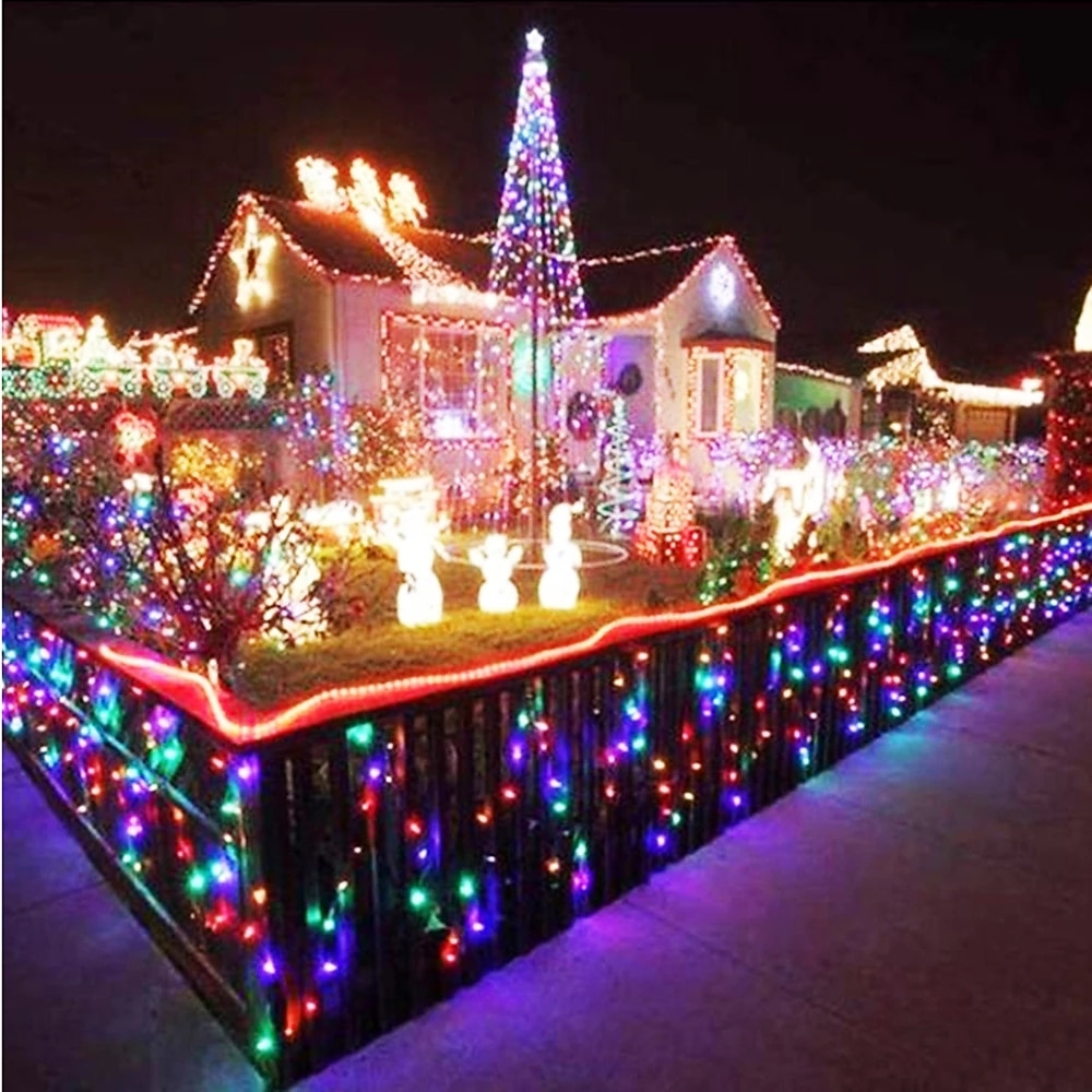 LED-strängljus 100m 800Leds utomhus vattentät LED-strängljus julbelysning semesterbelysning bröllopsfest julgran trädgård dekoration lampor eu uk plug 2025 - $29.99 –P6