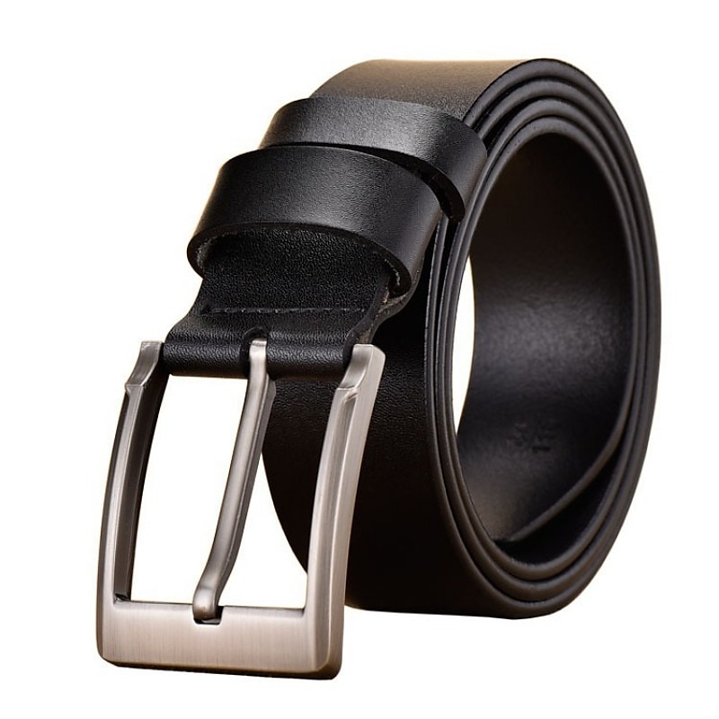 Homens Cinto Cinto de Couro Falso fivela de armação Preto Marron Pele Moda Festa Trabalho Cor Sólida de 2025 por $23.99 –P2