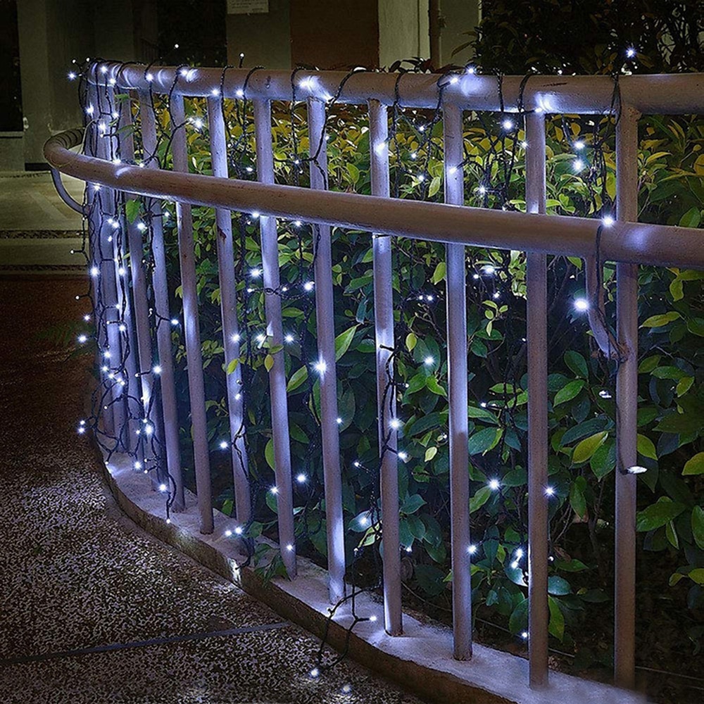 سلسلة ضوء الطاقة الشمسية 50m-400leds 100m-800leds مع جهاز التحكم عن بعد 8 أوضاع مجموعة توقيت وامض المكونات المزدوجة الغرض عيد الشكر عيد الميلاد في الهواء الطلق حديقة الديكور أضواء الجنية gypsophila 2025 - $71.99 –P6
