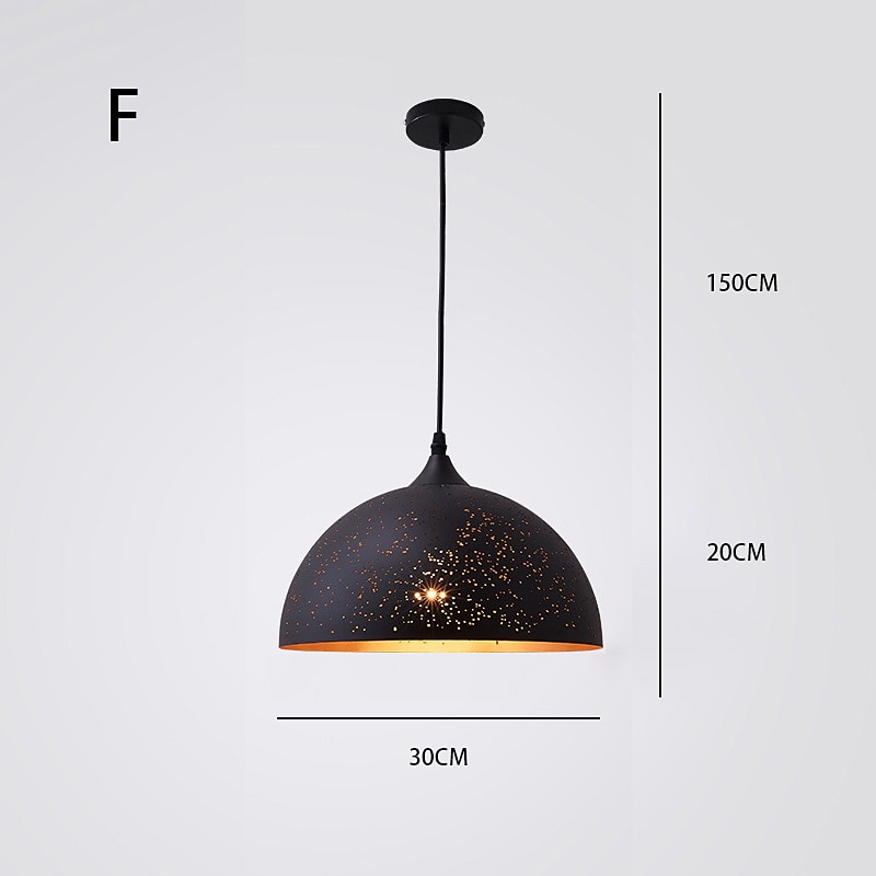 2025年 LED　ペンダント　ライトキッチン　アイランドライト　ブラック　モダン　シングル　デザイン　メタル　塗装仕上げ　伝統的　クラシックノルディックスタイル　110-240v  コレクション – $107.99 –P8