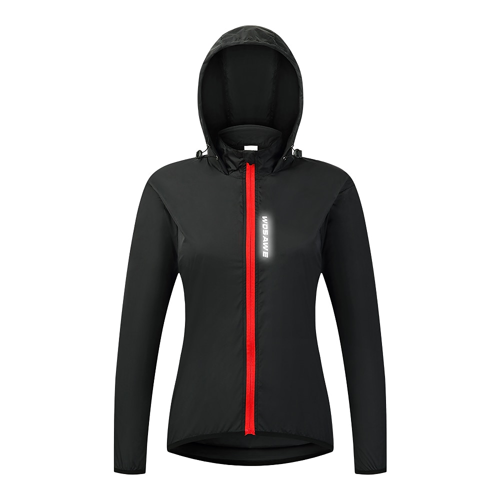WOSAWE Women's Cycling Jacket Windbreaker Cycling Jersey High Visibility Windproof Rain Waterproof Breathable Bike Jacket Tracksuit Mountain Bike MTB Road Bike Cycling City Bike Cycling Black Pink 2025 - $37.99 –P19