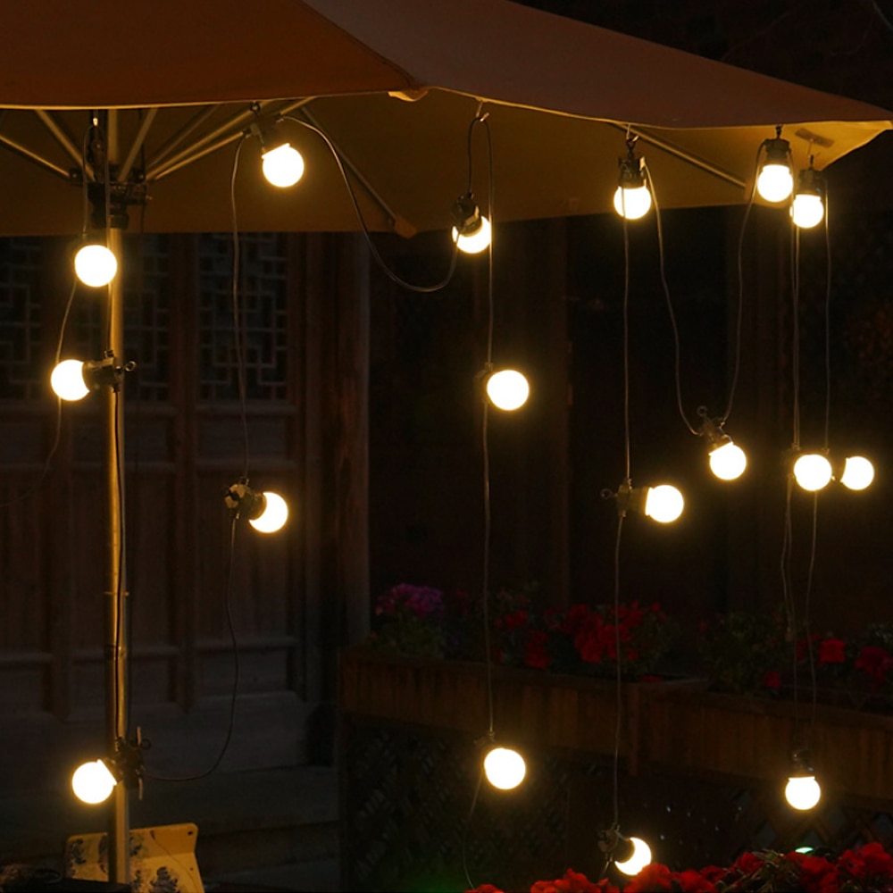 LED Bulb String Lights Outdoor 5m 10m 20m String Lights 50 100 150 LEDs 2835 SMD 1 Set Warm White Multi Color Party Decorative Holiday 100-240 V 2025 - $56.99 –P14