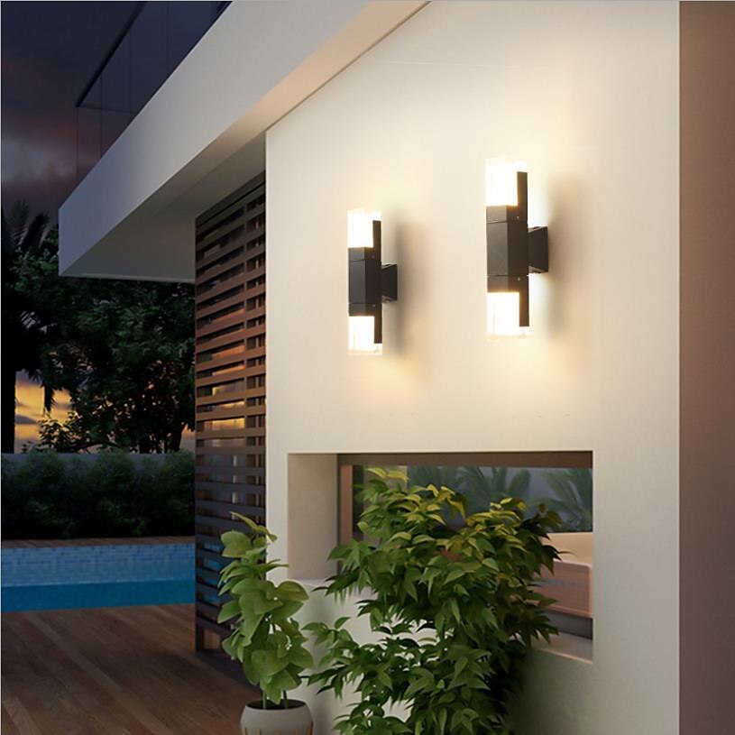 Lightinthebox mur LED lumières étanche LED style nordique mur LED lumières extérieur en aluminium applique murale ip65 moderne simple 110-240 v 7 w de 2025 ? $82.99 –P10