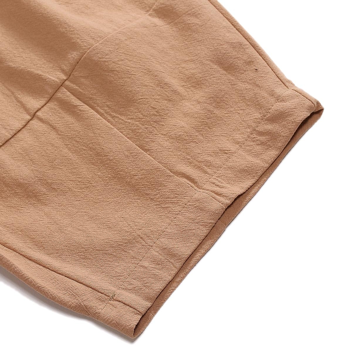 Per uomo Pantaloncini Pantaloncini di lino Pantaloncini estivi Pantaloni modello Capri A cordoncino Vita elastica Classico Tinta unita All'aperto Lunghezza del ginocchio Giornaliero Per uscire Moda del 2026 a $22.99 –P18