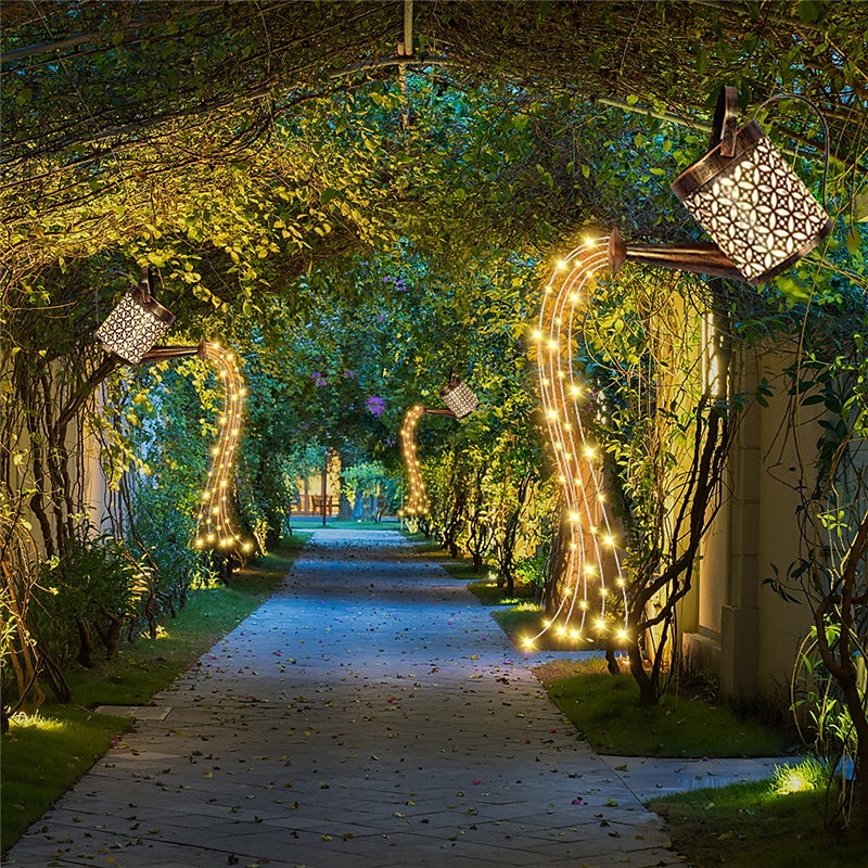 słoneczne oświetlenie zewnętrzne lampa ogrodowa led na patio wodoodporna konewka czajnik led bajkowe światło lampa trawnikowa wystrój ogrodu krajobraz podwórko ogrodzenie trawnika oświetlenie 2025 - $28.99 –P8
