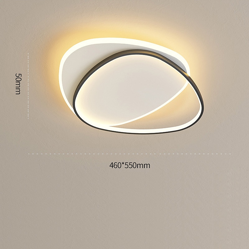 luz de teto led moderno simples básico 37 cm 46 cm formas geométricas embutidas luzes de metal estilo moderno acabamentos geométricos pintados 220-240v 110-120v de 2025 por $169.99 –P3