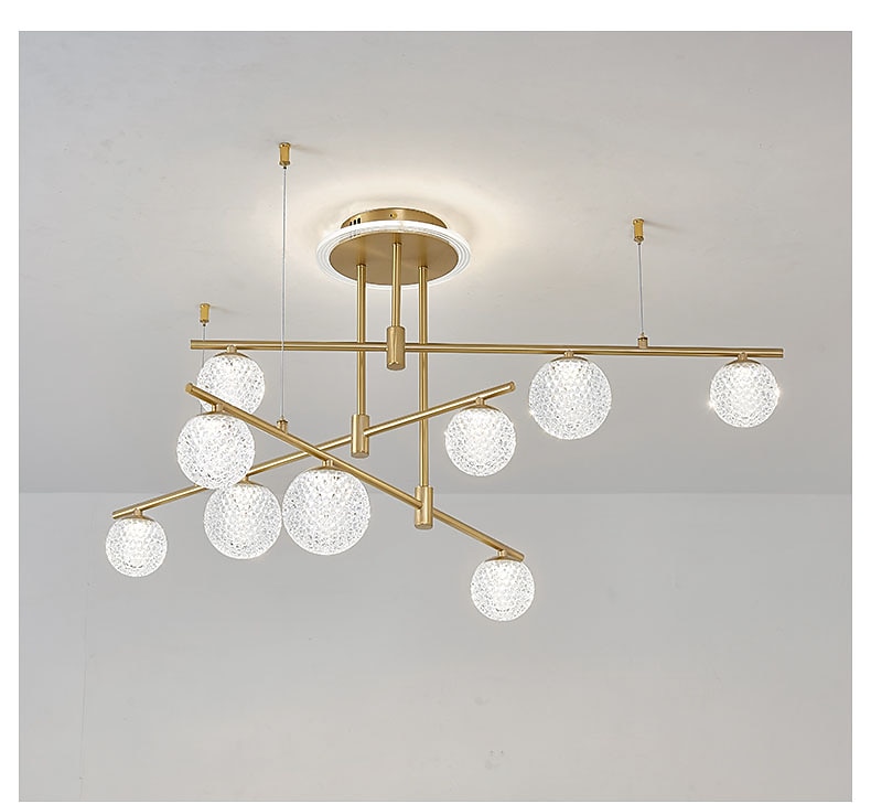 LED Ceiling Light Modern Nordic Cluster Design Chandelier Copper Modern Style Sputnik Globe Brass 9 6 Heads 84cm 105 cm 220-240V 110-120V 2025 - $1081.39 –P6