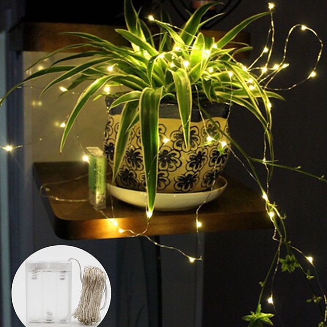 LED String Light Copper Wire String Lights with 3AA Battery Steady on Fairy Light Indoor Decoration 2025 - $3.99 –P2