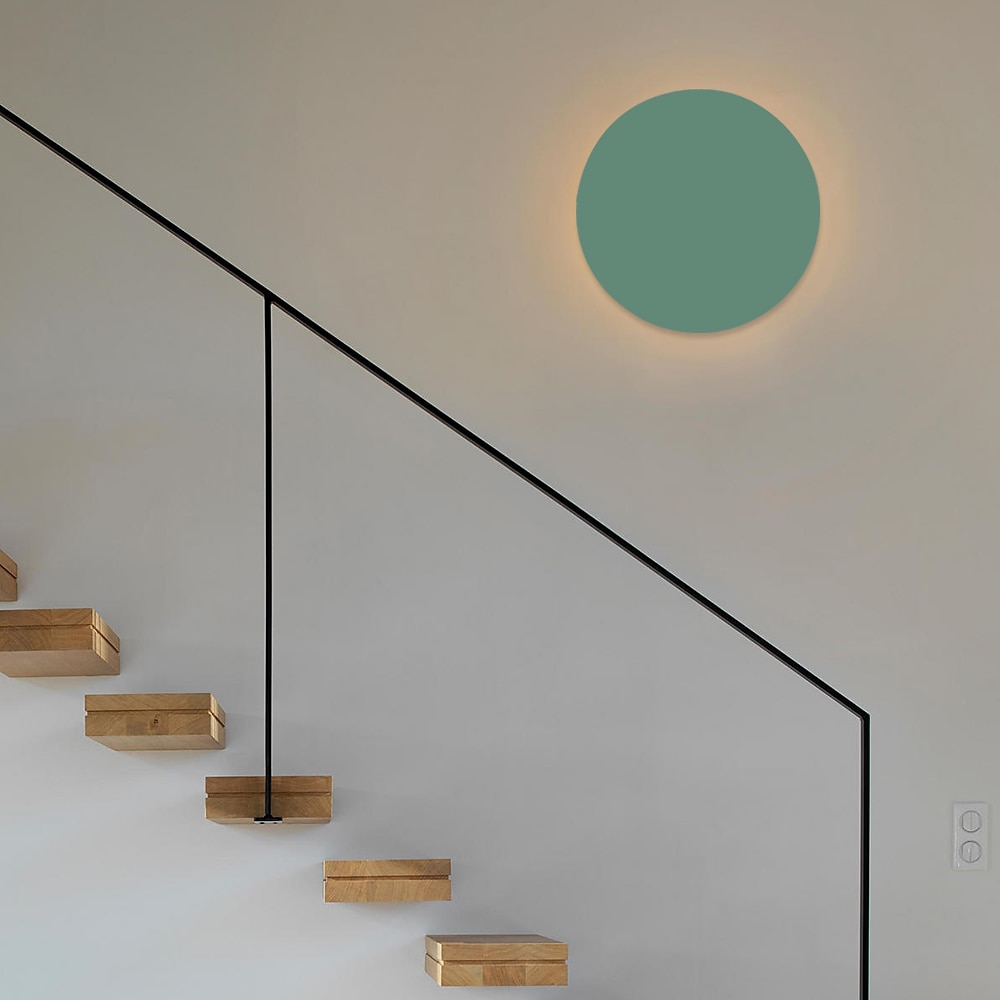 lightinthebox 1-valo 20/30cm led-seinävalaisimet pyöreä design seinävalaisimet mini yksinkertainen / moderni / nykyaikainen tyyli olohuone / makuuhuone / ruokailuhuone metalliseinävalaisin 110-120v/ 2025 - $94.99 –P6