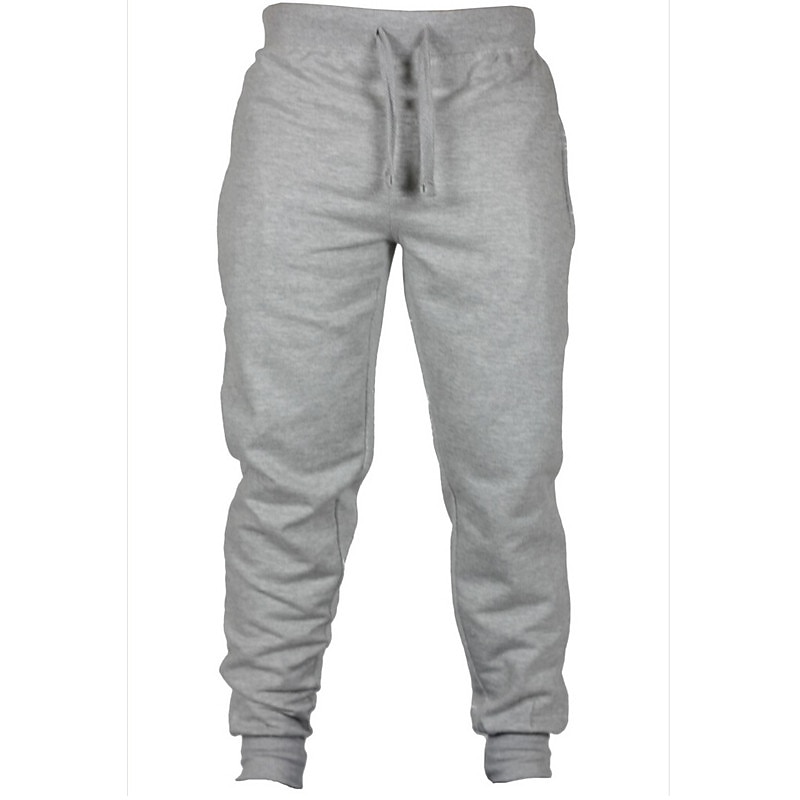 Homens Calças Esportivas Calças Calças de jogging Com Cordão Cintura elástica Côr Sólida Quente Respirável Comprimento total Esportes Final de semana Esportivo Casual / esportivo Preto Azul Marinha de 2026 por $13.49 –P5