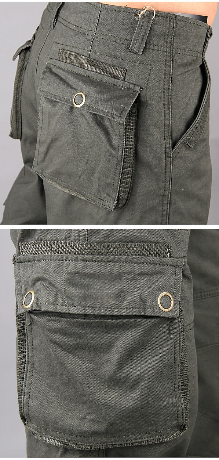 Men's Cargo Pants Hiking Pants Trousers Work Pants Military Outdoor Ripstop Breathable Quick Dry Multi Pockets Bottoms 6 Pockets Black Green Cotton Hunting Fishing Climbing 30 32 34 36 38 2025 - $37.99 –P10
