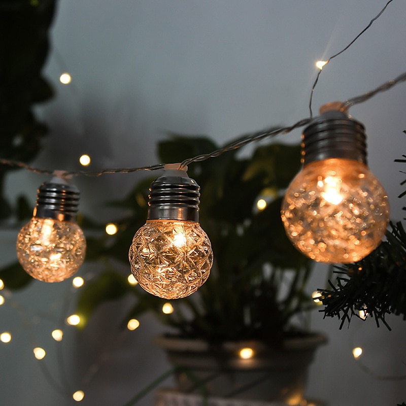 utendørs vanntette ananas mønster lys, 3,5m 10leds ip65 vanntette ananas lyssnorer for julefest dekorasjoner 2025 - $34.99 –P3