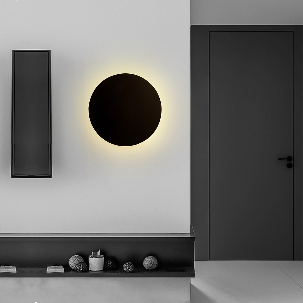 lightinthebox 1-valo 20/30cm led-seinävalaisimet pyöreä design seinävalaisimet mini yksinkertainen / moderni / nykyaikainen tyyli olohuone / makuuhuone / ruokailuhuone metalliseinävalaisin 110-120v/ 2025 - $94.99 –P14