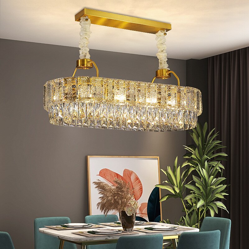 johti riipus valokristalli kattokruunu saarivalo 80cm 100cm lyhty desgin metalli sähkösinkitty moderni 220-240v 110-120v 2025 - $1239.09 –P7