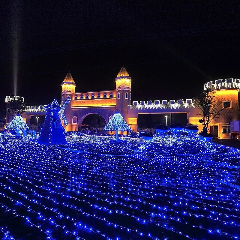 LED-strängljus 100m 800Leds utomhus vattentät LED-strängljus julbelysning semesterbelysning bröllopsfest julgran trädgård dekoration lampor eu uk plug 2025 - $29.99 –P7