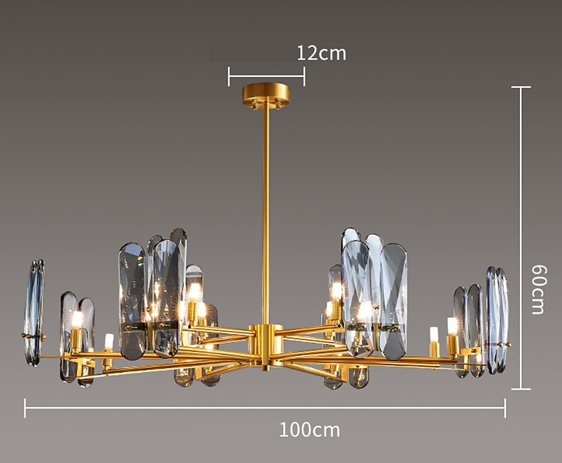 LED Pendant Light Crystal Chandelier Unique Design Copper Nordic Style 4 6 8 12 Heads 220-240V 110-120V 2025 - $636.99 –P11