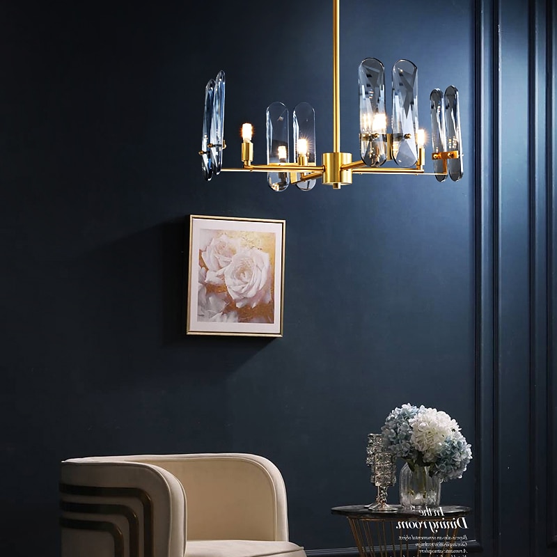 LED Pendant Light Crystal Chandelier Unique Design Copper Nordic Style 4 6 8 12 Heads 220-240V 110-120V 2025 - $636.99 –P6