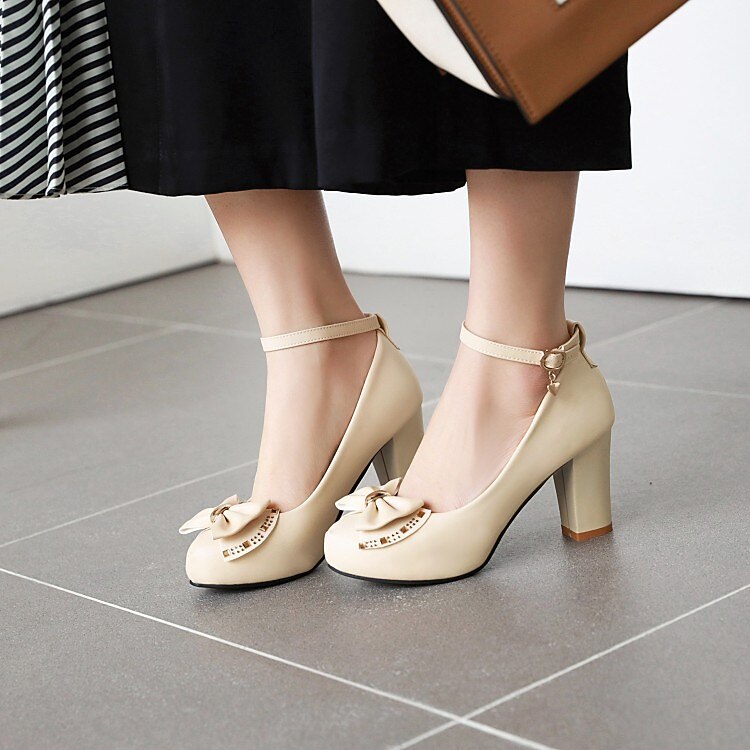 Hanfike Dress Shoes For Bridal Wedding Ankls Strap High...