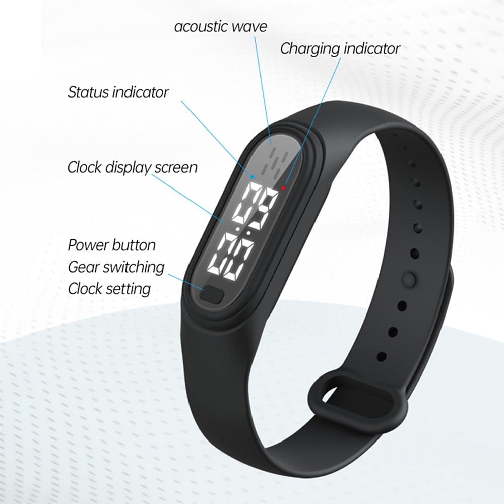 USB Charging Ultrasonic Mosquito Repellent Wristband – Wearable for Adults and Kids, Effective Insect Pest Control Watch 2025 - $17.99 –P12
