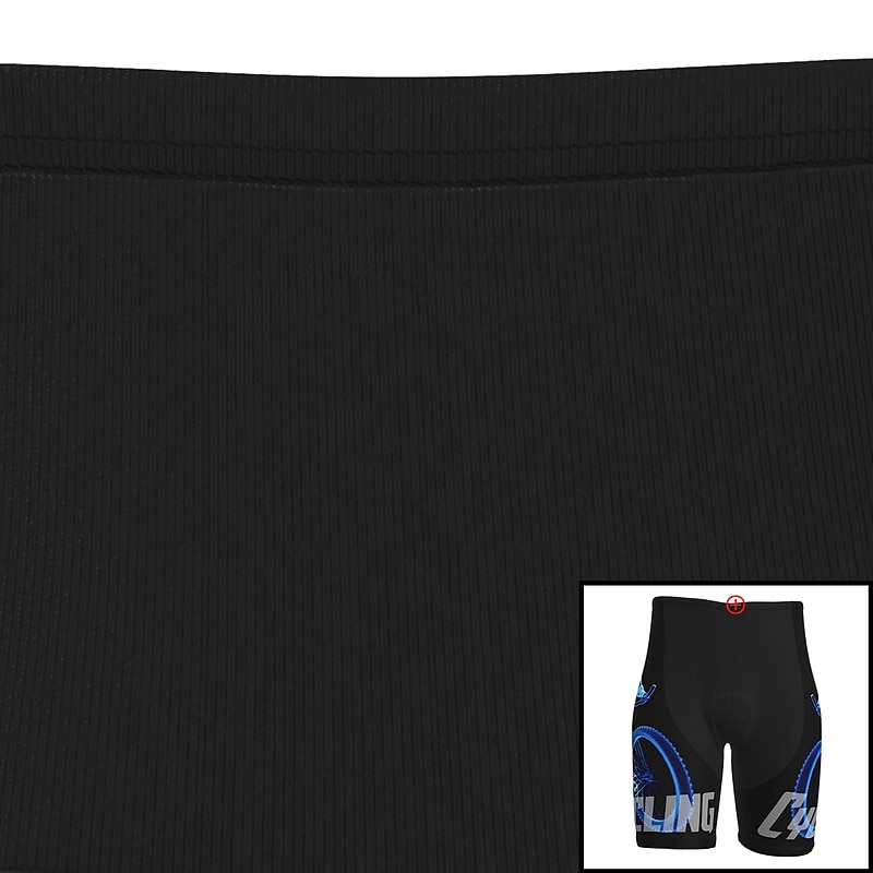 Voor heren Fietsbroek voor op de weg Fietsbroek Gevoerde wielrenshorts Fietsen Short / Broekje Gewatteerde shorts Bergracen Wegwielrennen Sport Grafisch 3D-pad Fietsen Ademend Sneldrogend Zwart Wit 2025 - $25.99 –P11