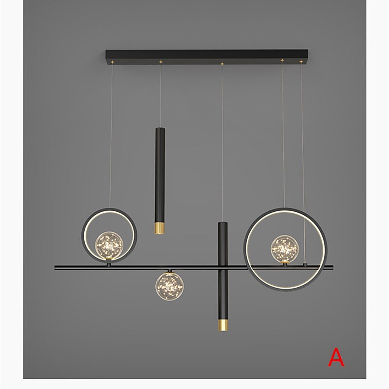 LED-pendellampe 100 cm lysekrone med enkel design aluminiumsmalte overflater ledet moderne 220-240v 2025 - $683.59 –P6
