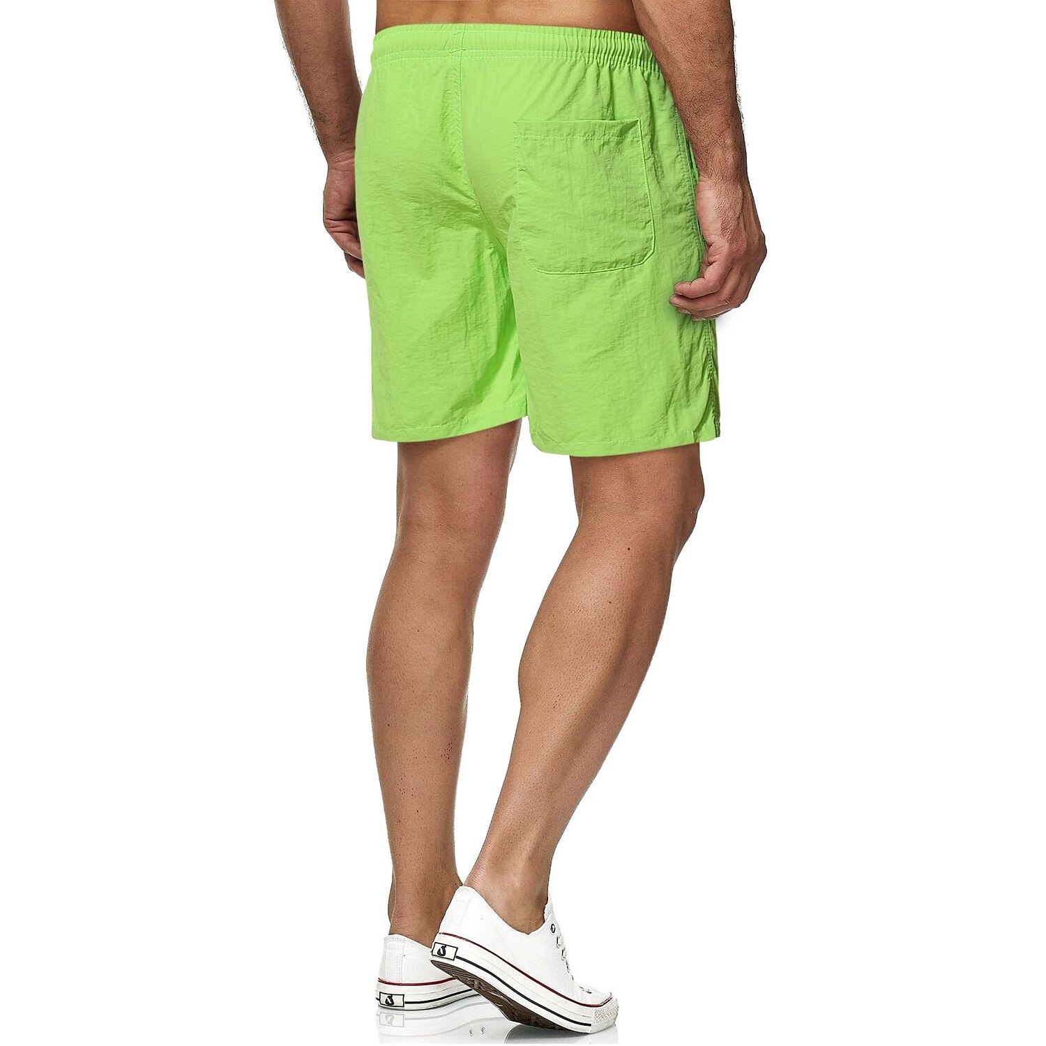 Herr Boardshorts Badshorts Beach Shorts Snörning Elastisk midja Mönster Ensfärgat Mönster Snabb tork Utomhus Knelängd Dagligen Strand Hawaiisk Chino Gräsgrön Svart Microelastisk 2025 - $15.99 -P4